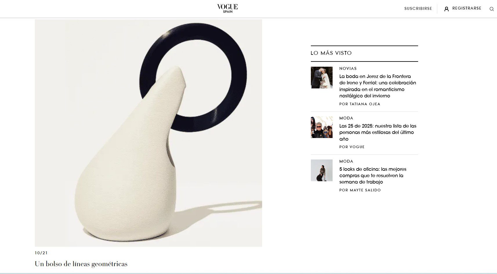 Bolso Gota de Gallobuey como «Imprescindible de Diciembre»Bolso Gota: El Must de Vogue España para Diciembre